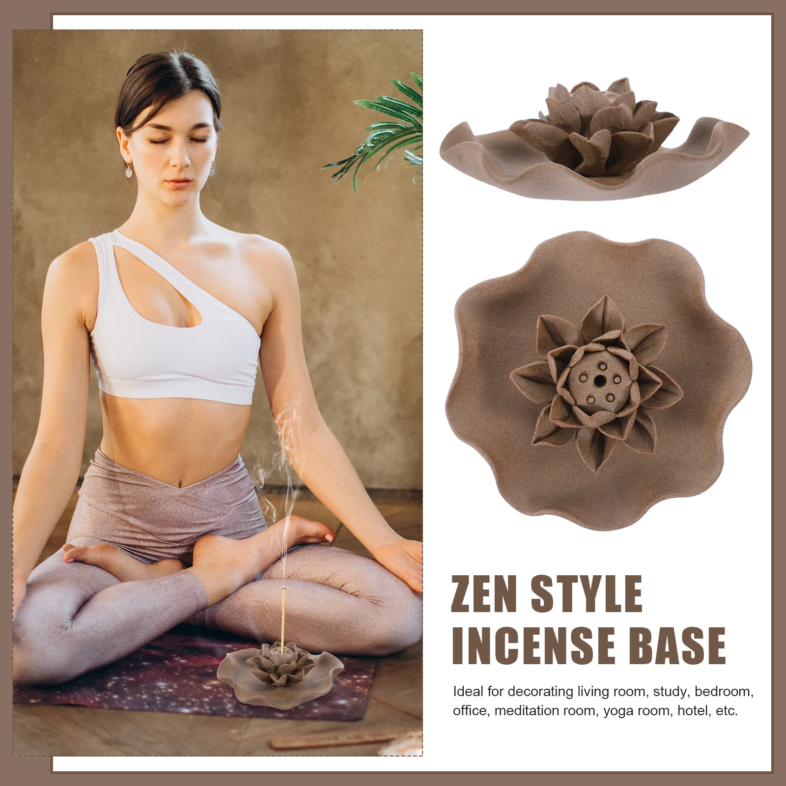 Ceramic Incense Tray Burner Aromatherapy Plate Decorative Zen Style Dual Purpose Spiral Cone C Household Holder
Ceramic Incense Tray Burner Aromatherapy Plate Decorative Zen Style Dual Purpose Spiral Cone C Household Holder