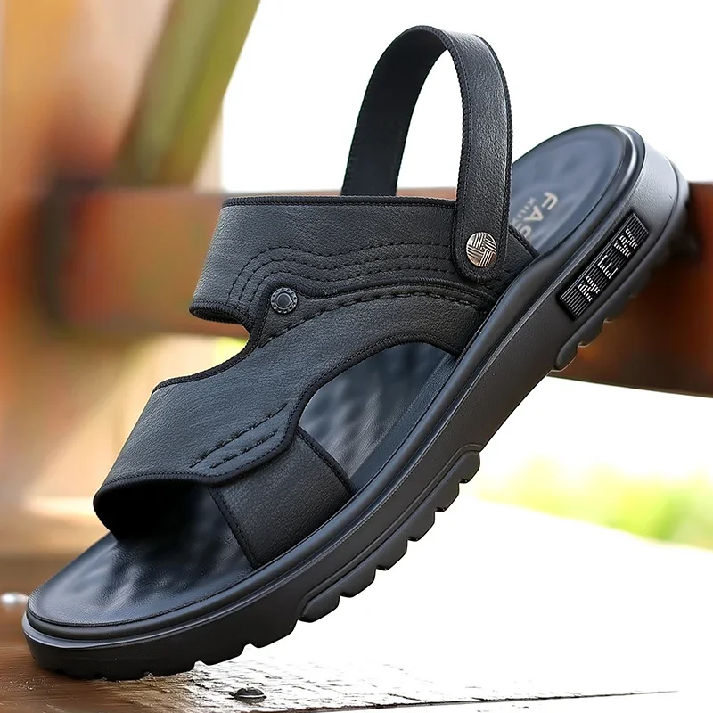 Summer Shoes For Men Sandals PU Leather Open Toe Flats Mens Casual Shoes Walking Sandals for Men Beach Shoes Men slippers
Summer Shoes For Men Sandals PU Leather Open Toe Flats Mens Casual Shoes Walking Sandals for Men Beach Shoes Men slippers