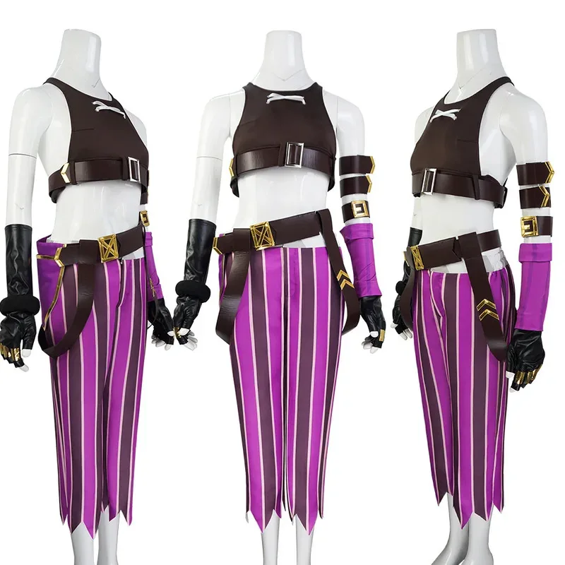 Game Jinx LOL Cosplay Costume Top Purple Pants Woman Halloween Carnival Cosplay Jinx Customized Clothes
Game Jinx LOL Cosplay Costume Top Purple Pants Woman Halloween Carnival Cosplay Jinx Customized Clothes