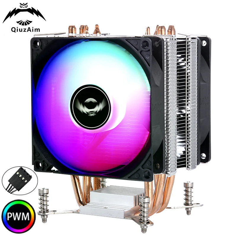 QiuzAim Computer 4 Heat Pipe Radiator cpu cooler PC x79 x99 Processor 90mm Fan 4pin/PWM Air-cooled install LGA2011 e5 2099 2066
QiuzAim Computer 4 Heat Pipe Radiator cpu cooler PC x79 x99 Processor 90mm Fan 4pin/PWM Air-cooled install LGA2011 e5 2099 2066