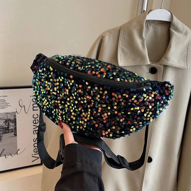 Neutral style men's and women's hip-hop trend sequin crossbody bag with unique design luxury brand bag
Neutral style men's and women's hip-hop trend sequin crossbody bag with unique design luxury brand bag