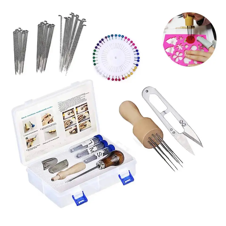 KAOBUY 70PCS Wool Felting Supplies, Needle Felting Kit with Felting Needles, Foam Mat, Wooden Handle, For DIY Felting Wool
KAOBUY 70PCS Wool Felting Supplies, Needle Felting Kit with Felting Needles, Foam Mat, Wooden Handle, For DIY Felting Wool