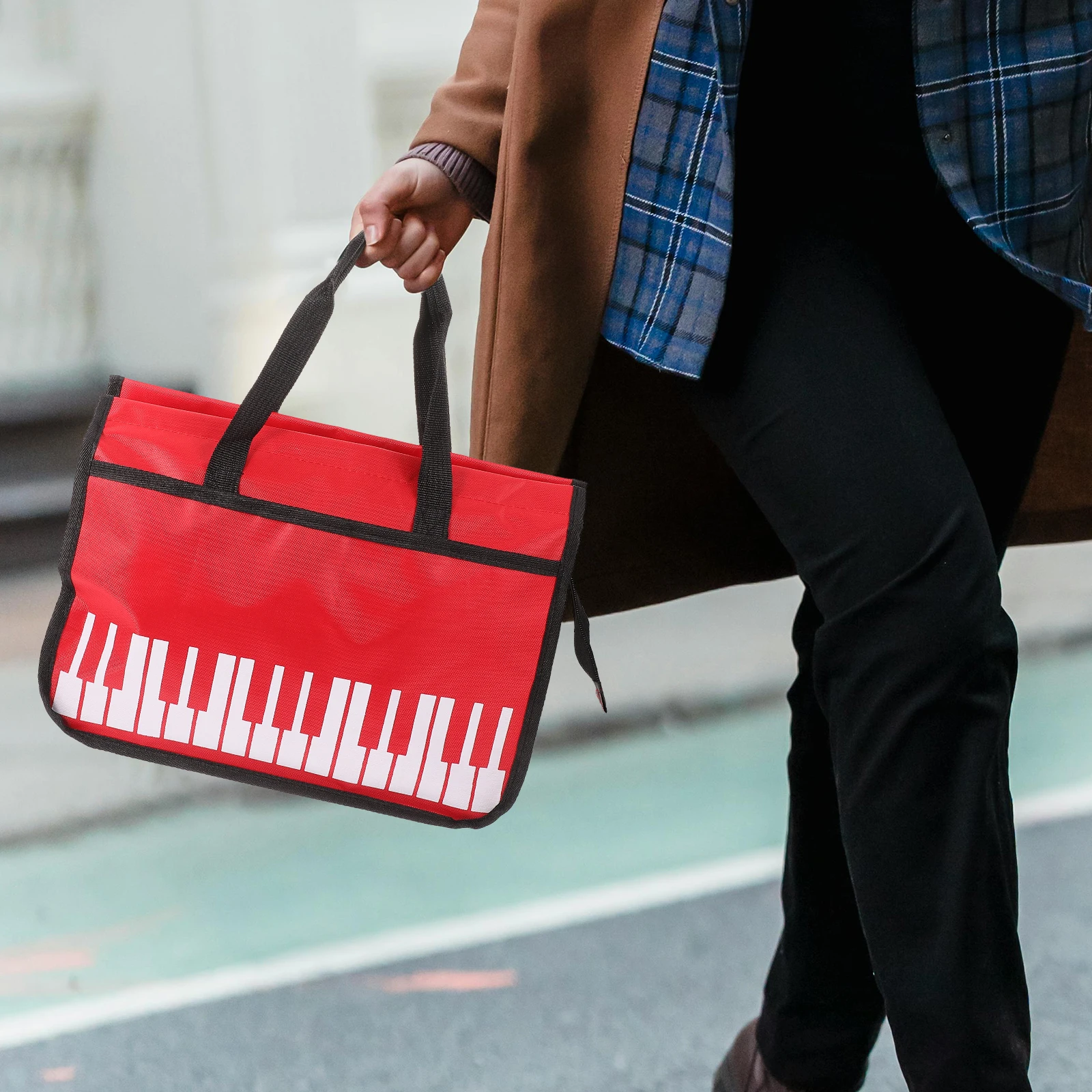 Sheet Bag Piano Keyboard Pattern Splashproof Storage Pouch for Sheet Music Score Holder Lightweight Design Rehearsals
Sheet Bag Piano Keyboard Pattern Splashproof Storage Pouch for Sheet Music Score Holder Lightweight Design Rehearsals