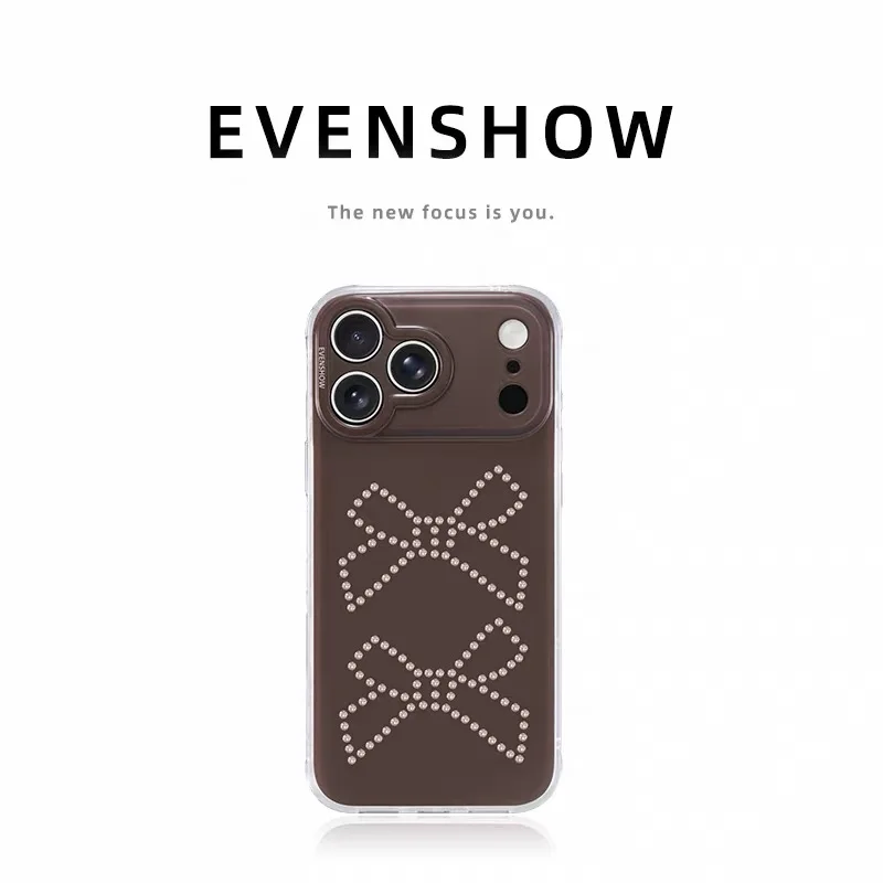EVENSHOW Glittered Water Crystal Bow Phone Case, suitable for iPhone
EVENSHOW Glittered Water Crystal Bow Phone Case, suitable for iPhone