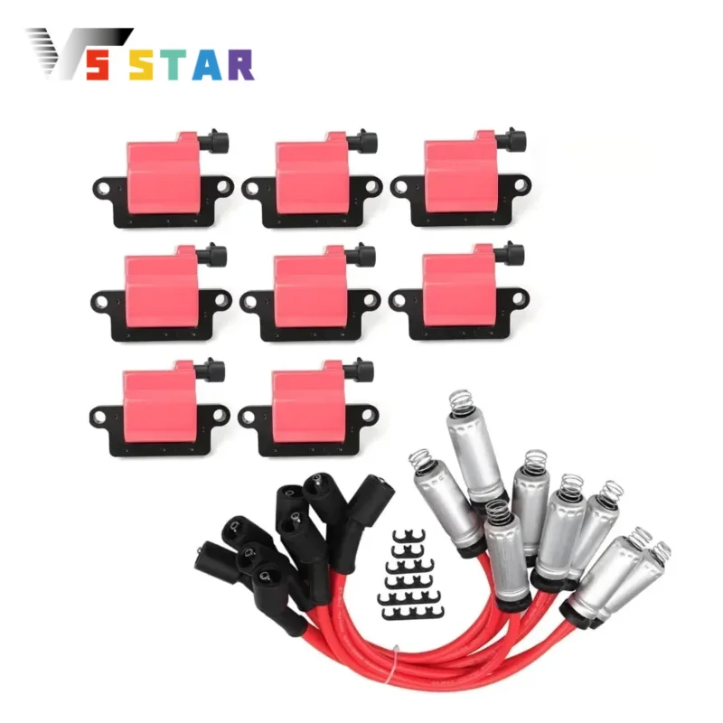 12570553 38590 12556893 12558693 8pcs Square Ignition Coil & Spark Plug Wire For 2003-2005 Savana 1500 2500 3500
12570553 38590 12556893 12558693 8pcs Square Ignition Coil & Spark Plug Wire For 2003-2005 Savana 1500 2500 3500