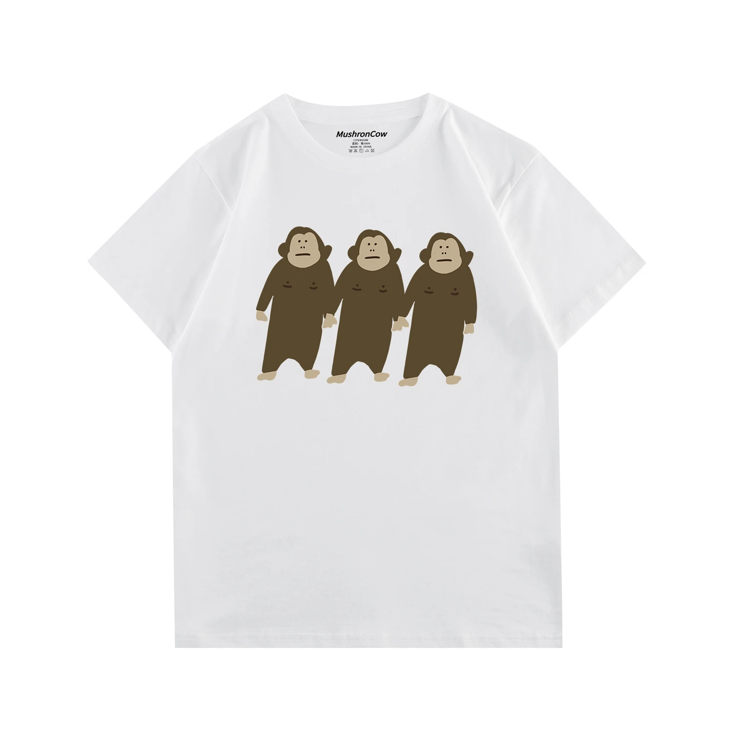 Funny Three Silly Orangutans All-match Casual Fun Breathable 100% Cotton Comfortable Solid Color Top Short Sleeve T-shirt
Funny Three Silly Orangutans All-match Casual Fun Breathable 100% Cotton Comfortable Solid Color Top Short Sleeve T-shirt