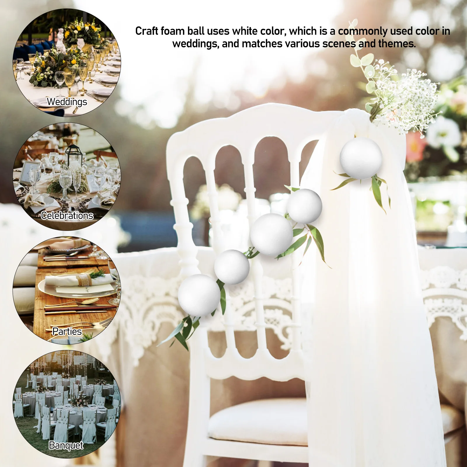 60 Pcs Party Decorations Craft Stuffing Beads Bean Bag Filler Polystyrene Balls
60 Pcs Party Decorations Craft Stuffing Beads Bean Bag Filler Polystyrene Balls