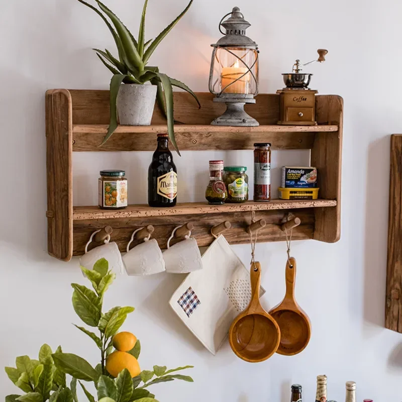 Natural Old Wood Wall Cabinet Multifunctional Kitchen Gadgets Storage Shelves for Living Room Coffee Mug Retro Display Cabinet
Natural Old Wood Wall Cabinet Multifunctional Kitchen Gadgets Storage Shelves for Living Room Coffee Mug Retro Display Cabinet