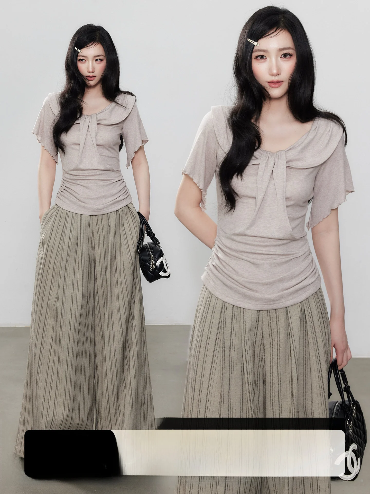 Yuzhi Casual Style Slim Fit Short Sleeve Knitted Top with Waist Cinching Lotus Leaf Collar Design Thin Regency Feeling Women'...
Yuzhi Casual Style Slim Fit Short Sleeve Knitted Top with Waist Cinching Lotus Leaf Collar Design Thin Regency Feeling Women'...