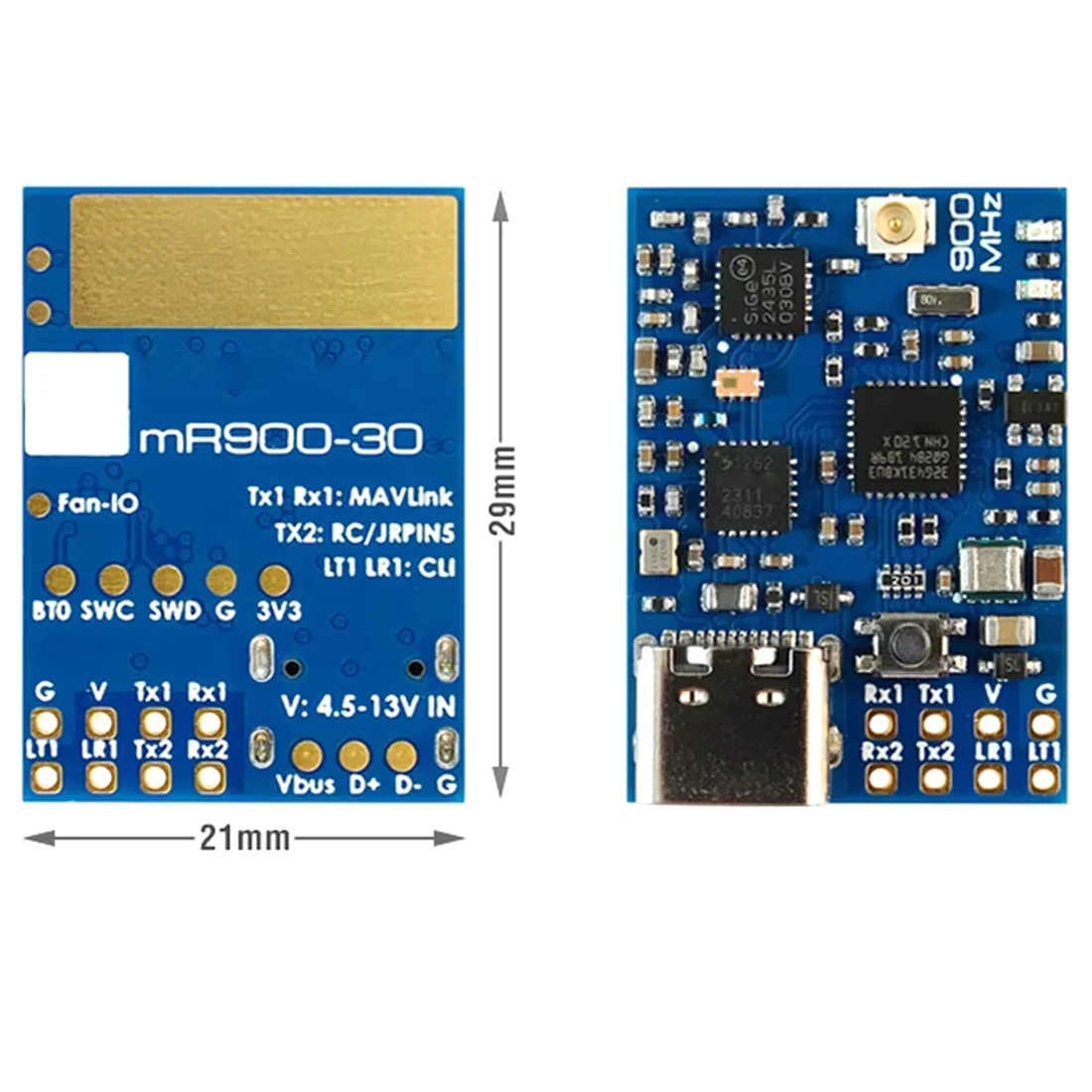 Digital Essentials MLRS MAVLink MR900-30 900MHz Receiver,Receiver Module Drone Accessories for Long Range Fpv Drone
Digital Essentials MLRS MAVLink MR900-30 900MHz Receiver,Receiver Module Drone Accessories for Long Range Fpv Drone