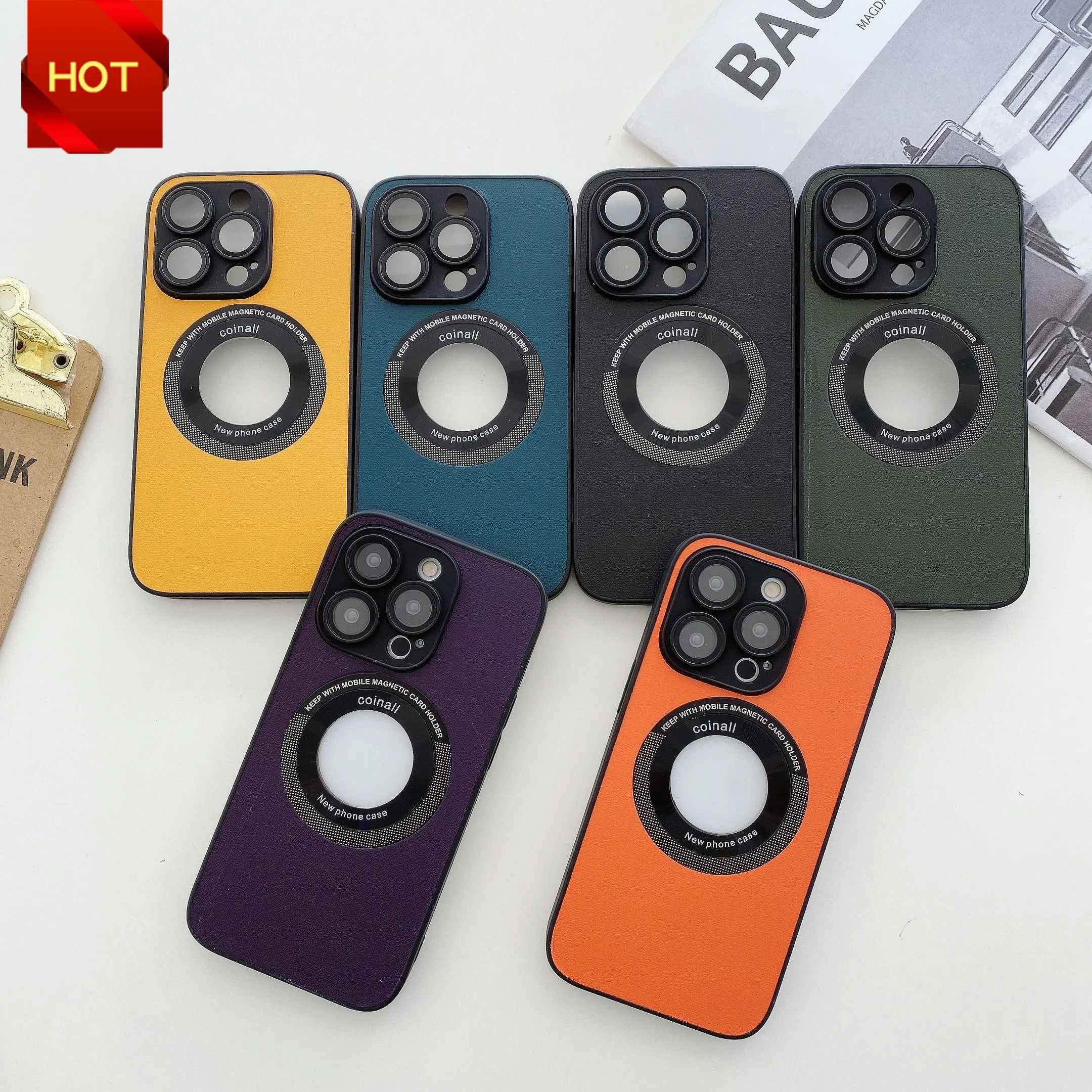 Business Logo Hole PU Leather Magnetic Phone Case for iPhone 11 12 13 14 Pro Max Plus Glass Lens Protector Shockproof Back Cover
Business Logo Hole PU Leather Magnetic Phone Case for iPhone 11 12 13 14 Pro Max Plus Glass Lens Protector Shockproof Back Cover