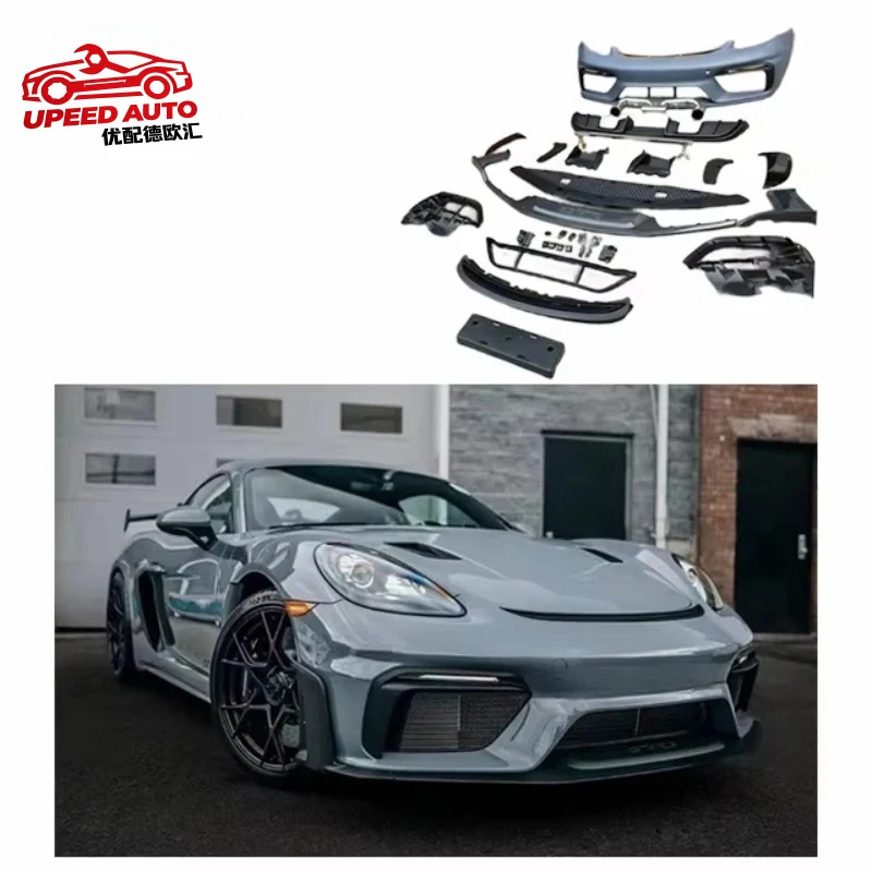 Suitable for Porsche 718 Cayman Boxster Upgrade GT4RS Body Kit Front Bumper Rear Spoiler Fender
Suitable for Porsche 718 Cayman Boxster Upgrade GT4RS Body Kit Front Bumper Rear Spoiler Fender