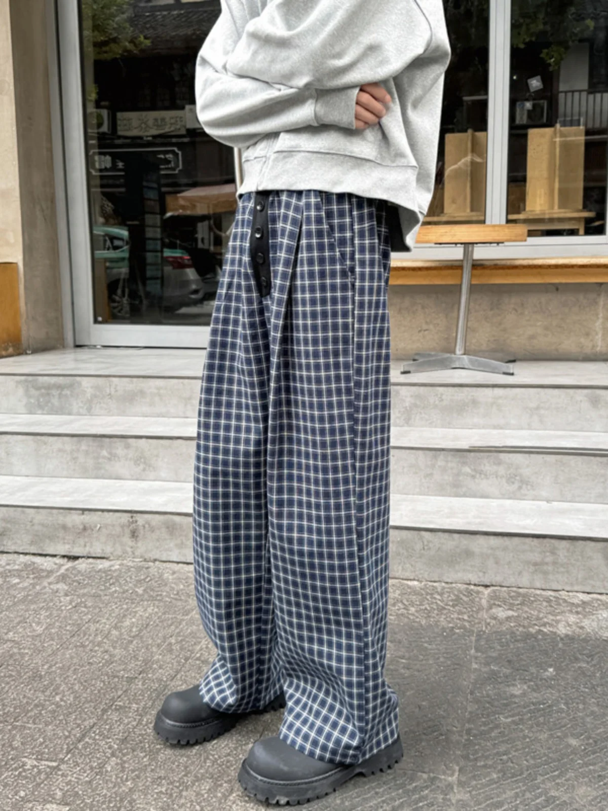 Loose Plaid Pants Men Women Spring Autumn Sle American Retro Wide Leg Slimming Straight Tube Trousers Casual Faion
Loose Plaid Pants Men Women Spring Autumn Sle American Retro Wide Leg Slimming Straight Tube Trousers Casual Faion