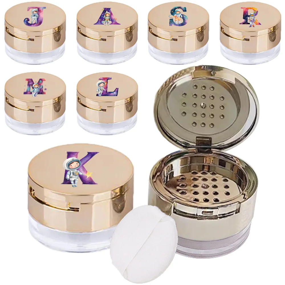 1pc Portable Puff Storage Box with Mirror Makeup Powder Case Powder Container astronaut letter Initial Name 26 Letters Pattern
1pc Portable Puff Storage Box with Mirror Makeup Powder Case Powder Container astronaut letter Initial Name 26 Letters Pattern