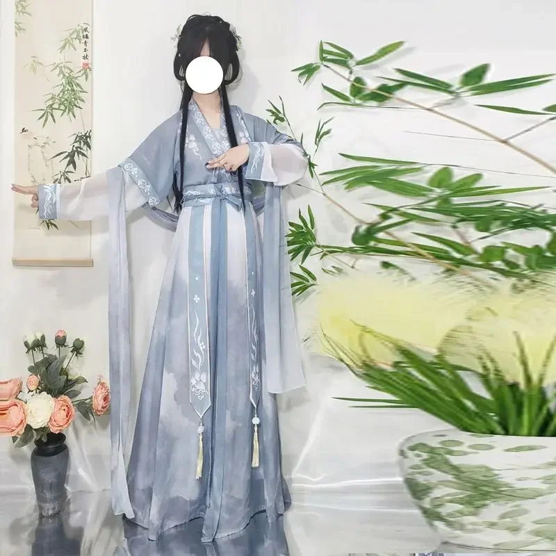 Oriental Printed Smudged Hanfu Dresses for Women Spring Autumn Sweet Stage Performance Coapaly Costumes Chinese Dresses XL
Oriental Printed Smudged Hanfu Dresses for Women Spring Autumn Sweet Stage Performance Coapaly Costumes Chinese Dresses XL