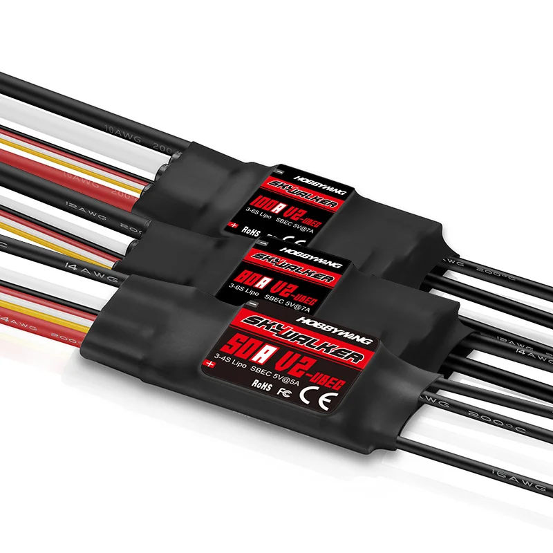 Original Hobbywing Skywalker 12A 20A 30A 40A 50A 60A 80A 100A V2 Speed ESC Controller with UBEC for RC Helicopter Aircraft
Original Hobbywing Skywalker 12A 20A 30A 40A 50A 60A 80A 100A V2 Speed ESC Controller with UBEC for RC Helicopter Aircraft