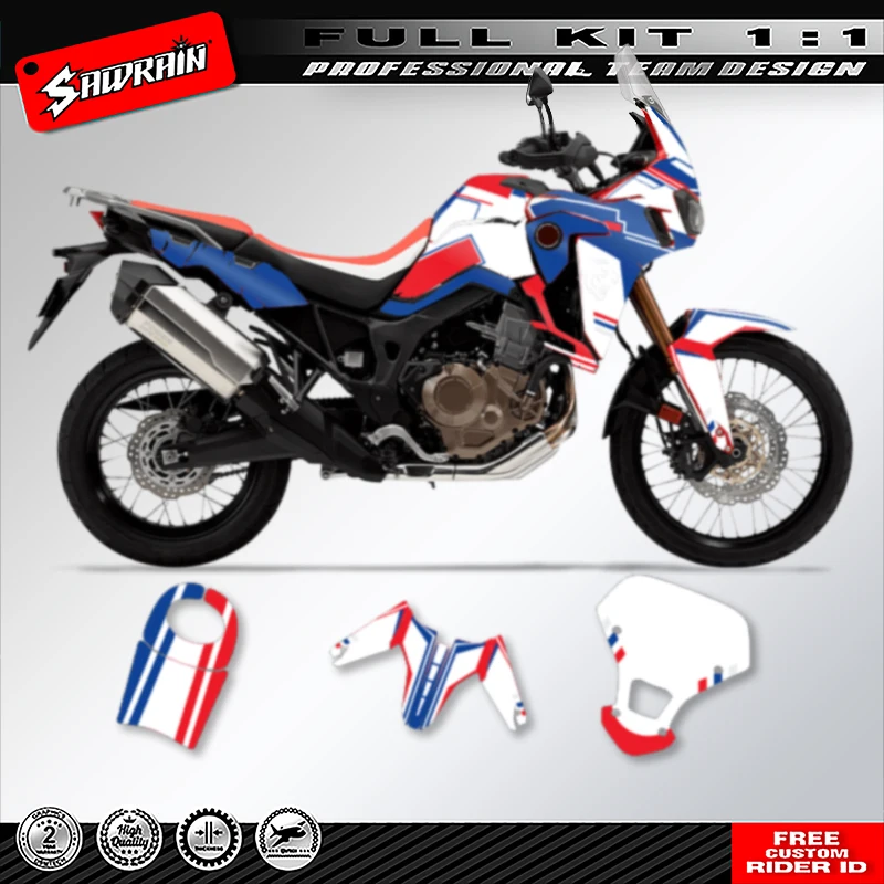 Sawrain Custom Team Graphics Decals Kits For Honda AFRICA TWIN CRF1000L Motorcycle Sticker
Sawrain Custom Team Graphics Decals Kits For Honda AFRICA TWIN CRF1000L Motorcycle Sticker