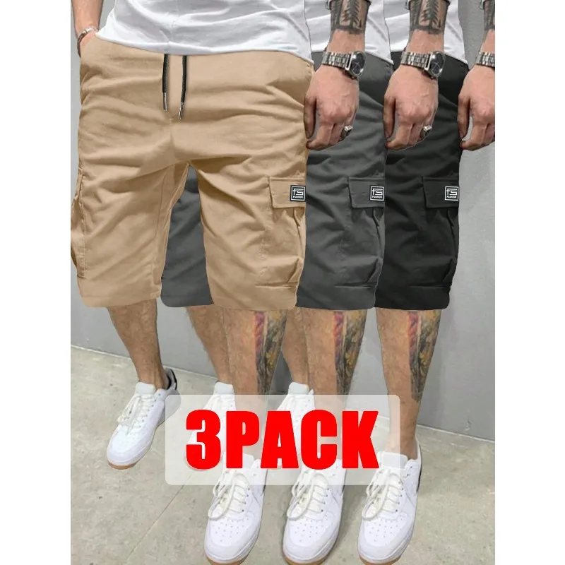 2026 Men 3-Pack Men's Cargo Shorts | Multi-Pocket Drawstring Casual Shorts | 100% Polyester | Outdoor Sports Shorts | Men's Summer Fashion Versatile Casual Shorts
2026 Men 3-Pack Men's Cargo Shorts | Multi-Pocket Drawstring Casual Shorts | 100% Polyester | Outdoor Sports Shorts | Men's Summer Fashion Versatile Casual Shorts