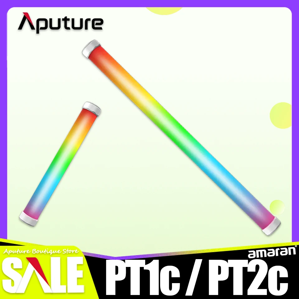 Aputure Amaran PT Series PT1c PT2c RBGww Full Color Pixel Tube Light 2700-10000K Video Light LED Stick for Camera Photography
Aputure Amaran PT Series PT1c PT2c RBGww Full Color Pixel Tube Light 2700-10000K Video Light LED Stick for Camera Photography