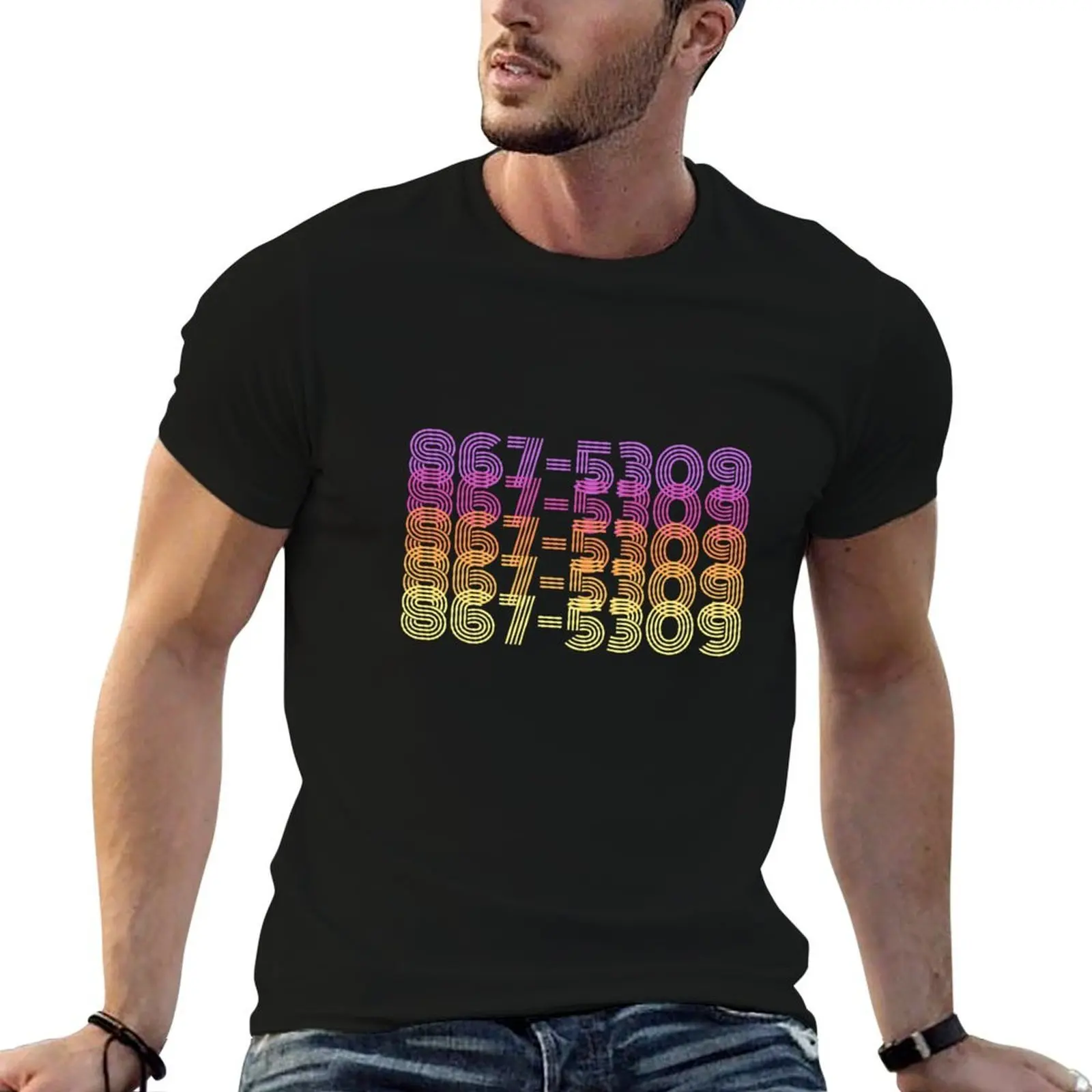 867-5309 - 1980s Famous Phone Number - Song Lyrics T-Shirt man t shirts cotton man t shirts for men T-Shirt
867-5309 - 1980s Famous Phone Number - Song Lyrics T-Shirt man t shirts cotton man t shirts for men T-Shirt