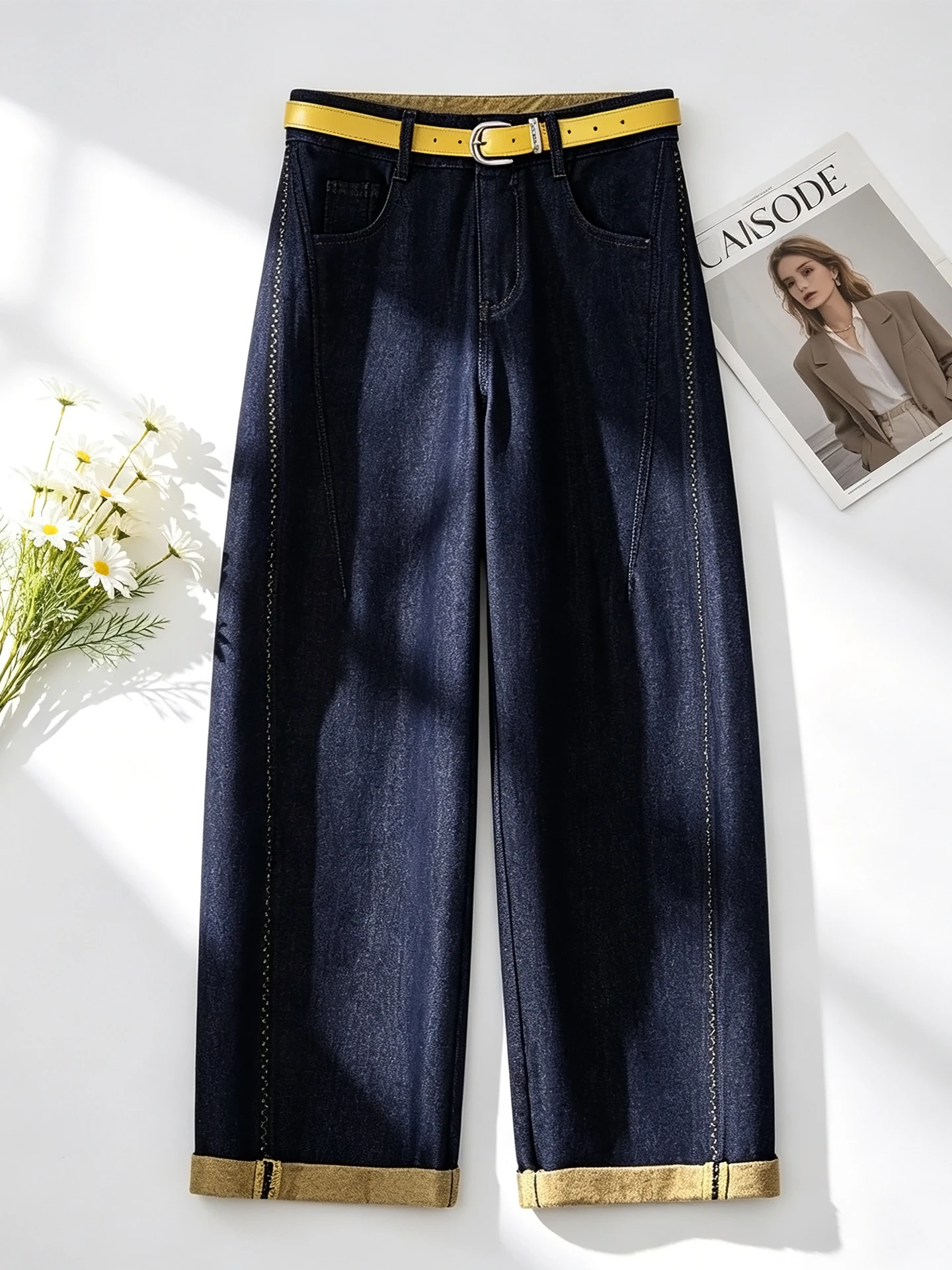 High Waist Wide Leg Jeans Women's Summer Thin Blade Jeans Casual Style Trousers Soft Comfortable Breathable Wear Resistant
High Waist Wide Leg Jeans Women's Summer Thin Blade Jeans Casual Style Trousers Soft Comfortable Breathable Wear Resistant