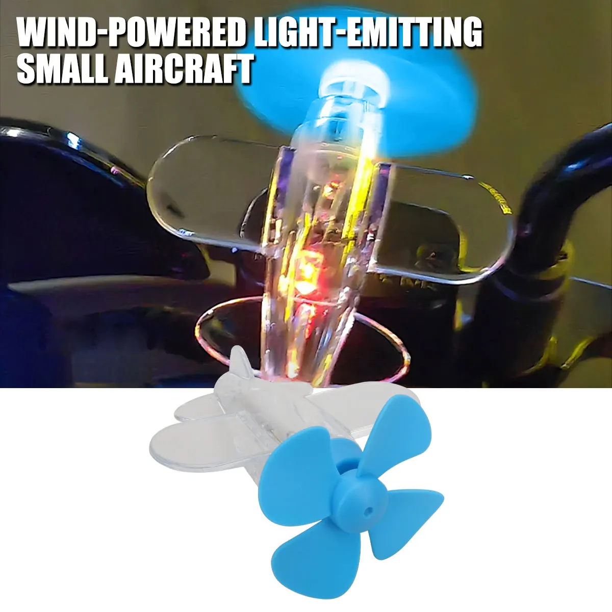 Wind Powered Rotatable Mini Airplane LED Light Car Styling Ornaments Motorcycle Handle Decorations Safety Riding Warnings
Wind Powered Rotatable Mini Airplane LED Light Car Styling Ornaments Motorcycle Handle Decorations Safety Riding Warnings