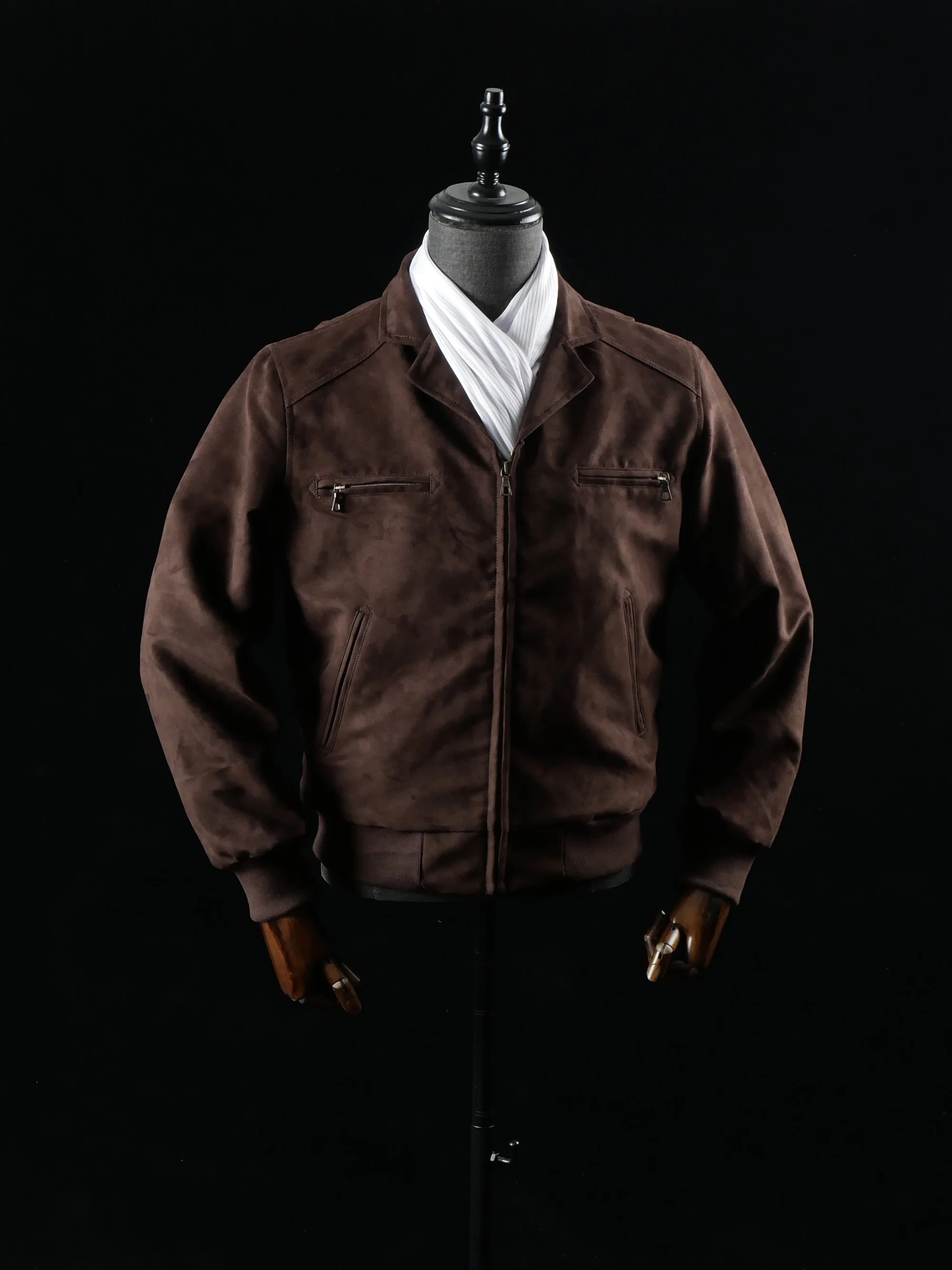 Men's Short Suede Jacket Coffee Colored Small Collar Improved Model Flight Suit Leather Jacket Slim Fit All Seasons
Men's Short Suede Jacket Coffee Colored Small Collar Improved Model Flight Suit Leather Jacket Slim Fit All Seasons