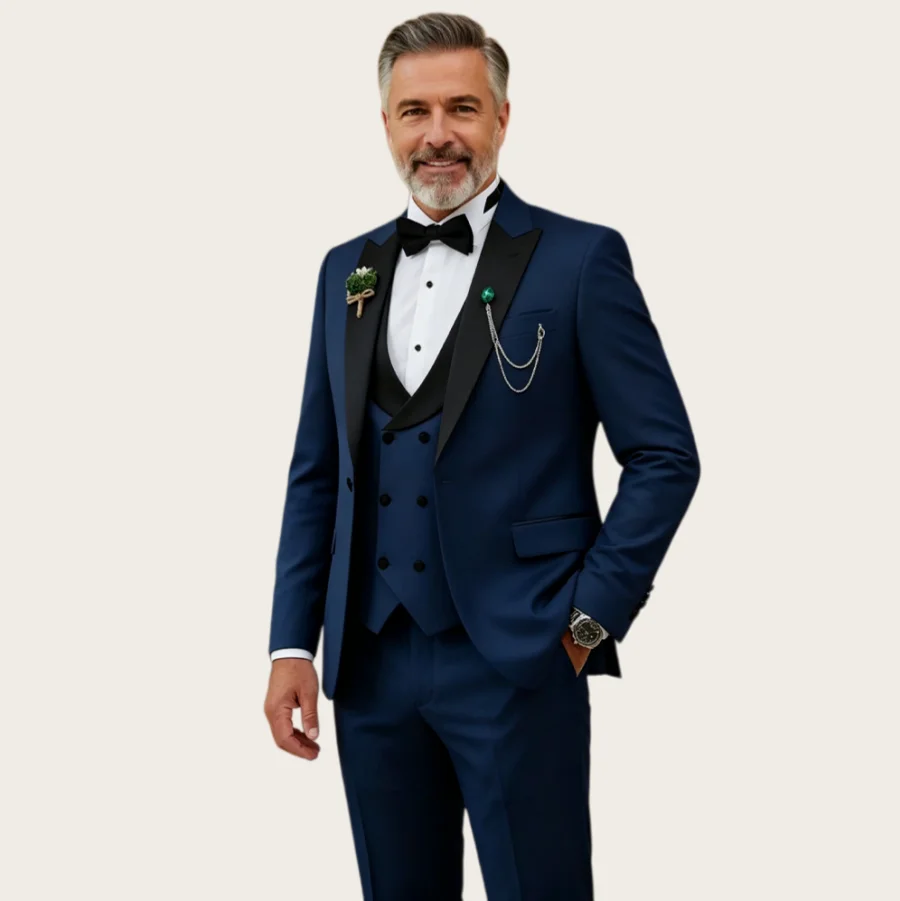 Mophiel Wedding Suits for Man 3Pcs Best Men Tuxedo Peaked Lapel Single Breasted Slim Fit Blazer Prom Party Suit Customized
Mophiel Wedding Suits for Man 3Pcs Best Men Tuxedo Peaked Lapel Single Breasted Slim Fit Blazer Prom Party Suit Customized