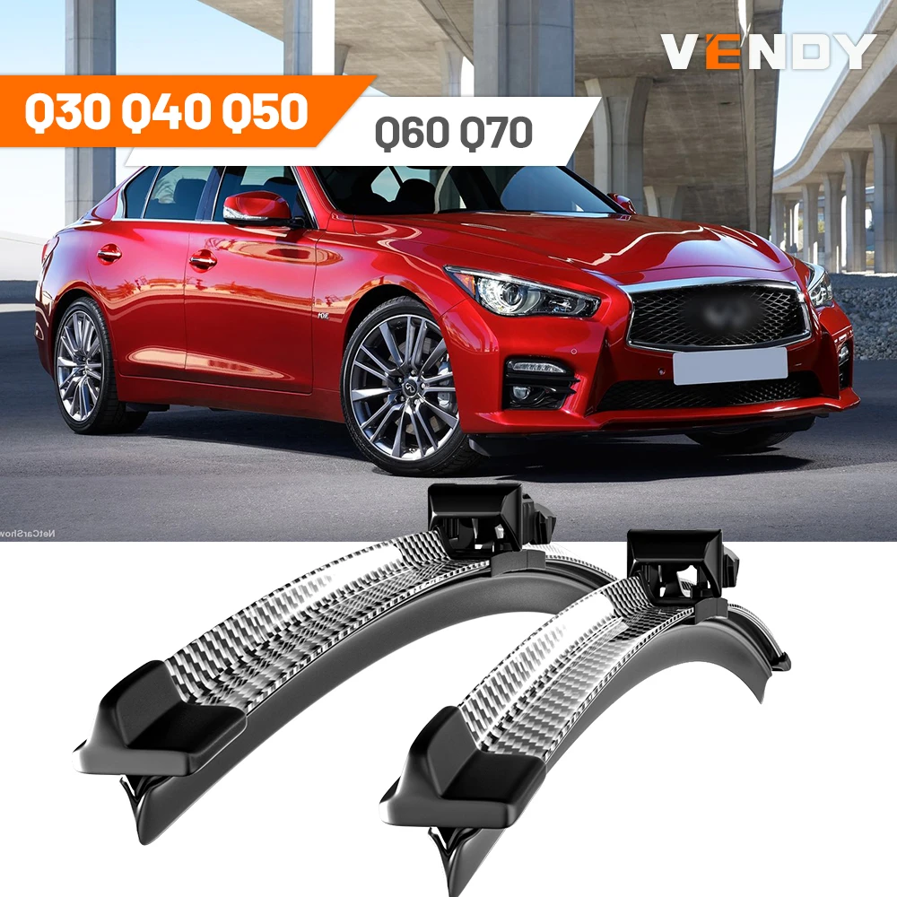 For Infiniti Q30 Q40 Q50 Q60 Q70 2013-2022 2pcs Front Windshield Wiper Blades Windscreen Wipers Carbon Fibre & Black
For Infiniti Q30 Q40 Q50 Q60 Q70 2013-2022 2pcs Front Windshield Wiper Blades Windscreen Wipers Carbon Fibre & Black