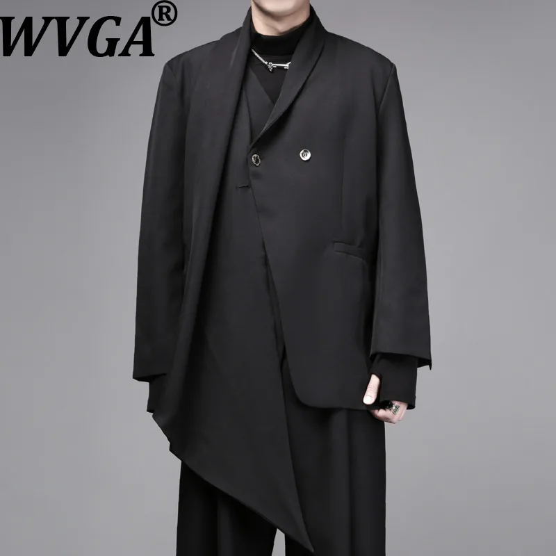 WVGA Spring Autumn New Man Tide Asymmetric Fake Two-Piece Trendy Scarf Shawl Blazer Niche Chic Casual Suit Jacket Ins Y2K W13804
WVGA Spring Autumn New Man Tide Asymmetric Fake Two-Piece Trendy Scarf Shawl Blazer Niche Chic Casual Suit Jacket Ins Y2K W13804