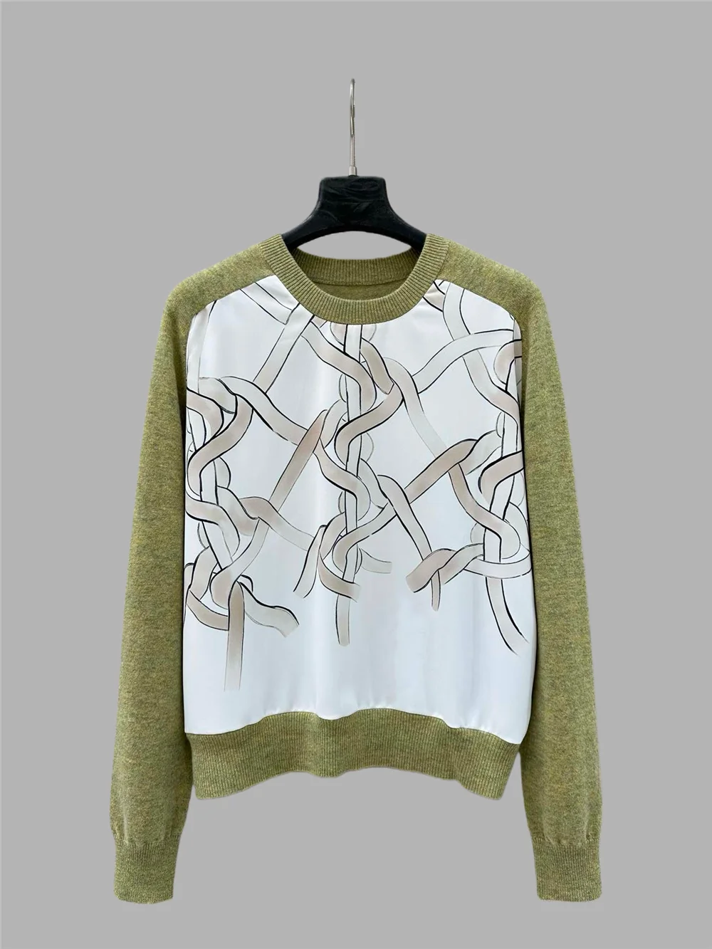 Autumn And Winter New Women's Round Neck Printed Spliced Cashmere Knitted Temperament Casual Versatile Pullover
Autumn And Winter New Women's Round Neck Printed Spliced Cashmere Knitted Temperament Casual Versatile Pullover