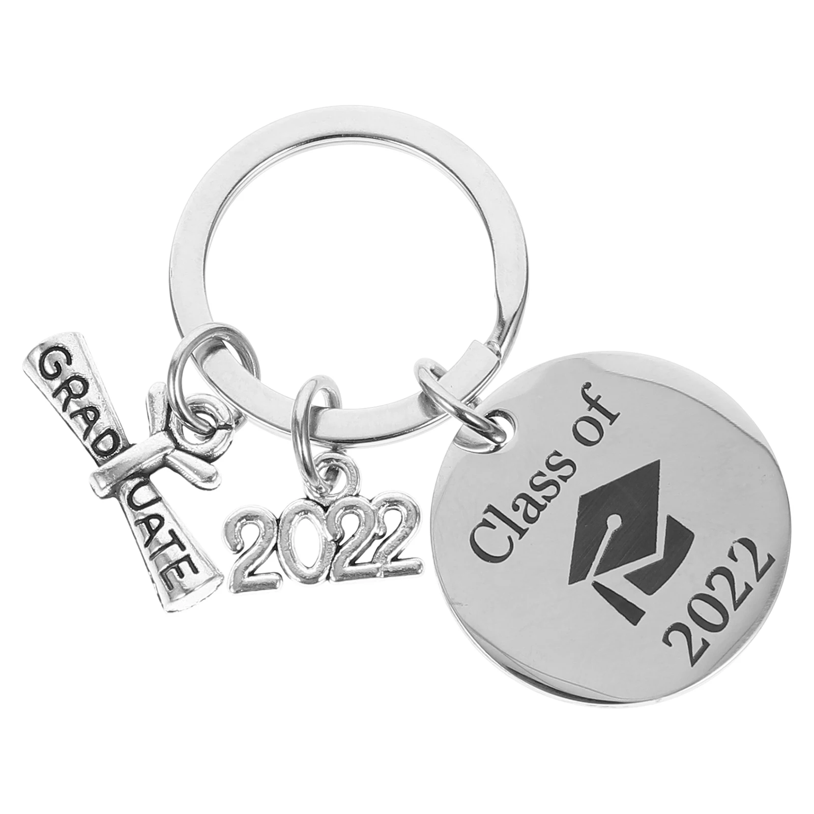 Graduation Keychain Stainless Steel Metal Rings Bag Pendant Keychains Decorative Student Gifts Silver Tone Unique Accessory
Graduation Keychain Stainless Steel Metal Rings Bag Pendant Keychains Decorative Student Gifts Silver Tone Unique Accessory