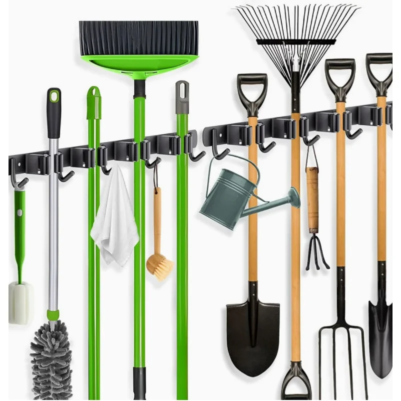 Stainless Steel Mop and Broom Holder Wall Mounted Multi-Functional Bathroom Kitchen Storage Rack Garage Garden Tools Organizer
Stainless Steel Mop and Broom Holder Wall Mounted Multi-Functional Bathroom Kitchen Storage Rack Garage Garden Tools Organizer
