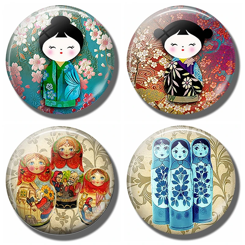 Japanese Doll Glass Cabochon Home Decor Fridge Magnet Note Holder Decoration Kitchen Fridge Stickers Souvenirs Gift 30 MM
Japanese Doll Glass Cabochon Home Decor Fridge Magnet Note Holder Decoration Kitchen Fridge Stickers Souvenirs Gift 30 MM