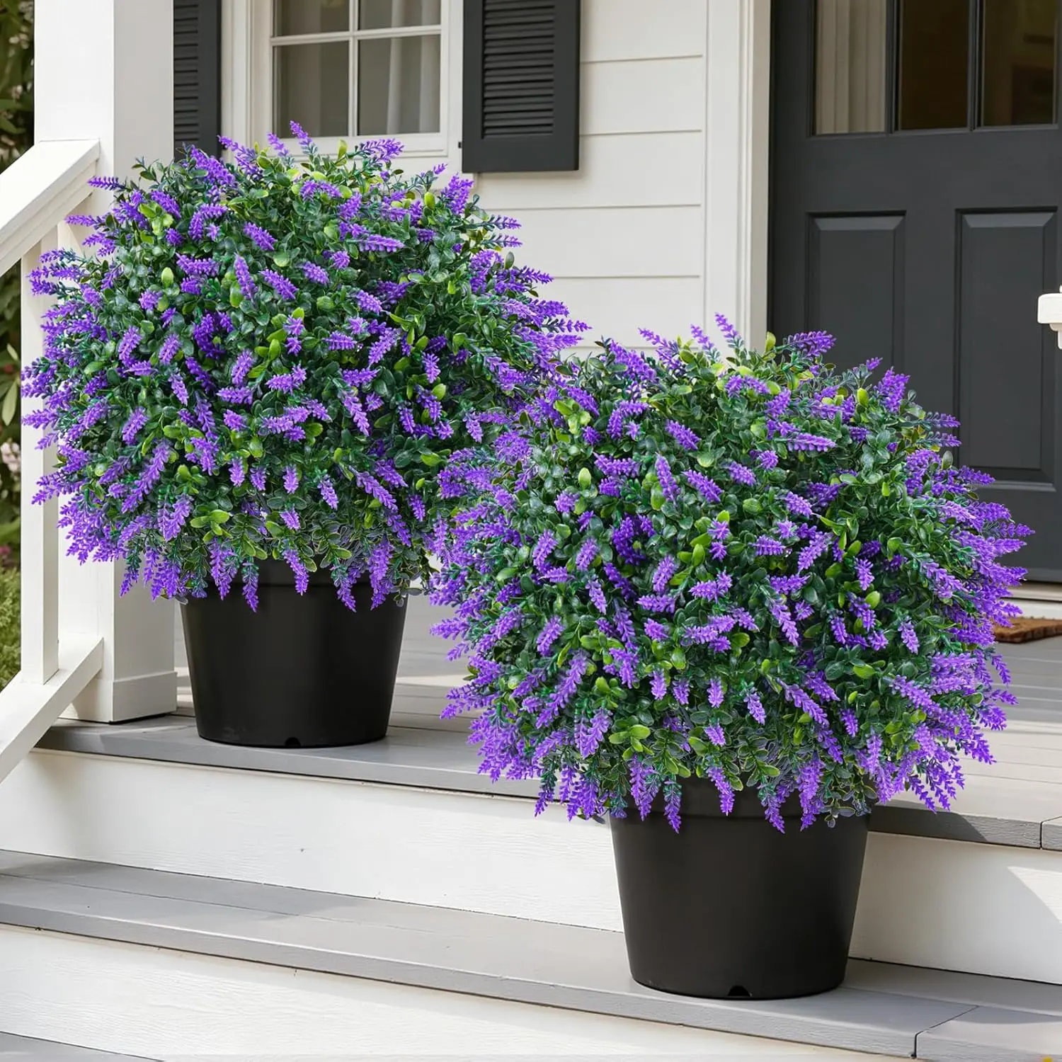 Artificial Boxwood Topiary Ball with Lavender Set of 2 UV Resistant Fake Shrub Bushes for Porch Outdoor Planters
Artificial Boxwood Topiary Ball with Lavender Set of 2 UV Resistant Fake Shrub Bushes for Porch Outdoor Planters