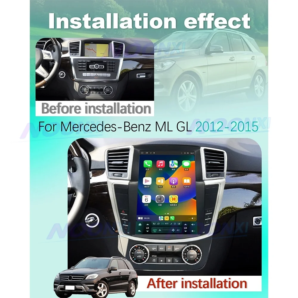 For Mercedes Benz ML GL 2012 2013 2014 2015 Tesla style CarPlay Radio Music Player Navigation Stereo media Android Head Unit
For Mercedes Benz ML GL 2012 2013 2014 2015 Tesla style CarPlay Radio Music Player Navigation Stereo media Android Head Unit
