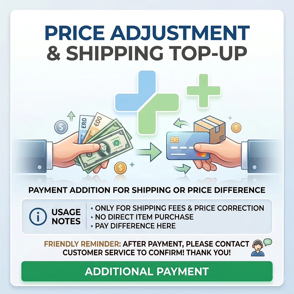 Only for Prices Adjustment Payment Addition for Shipping or Prices Different
Only for Prices Adjustment Payment Addition for Shipping or Prices Different