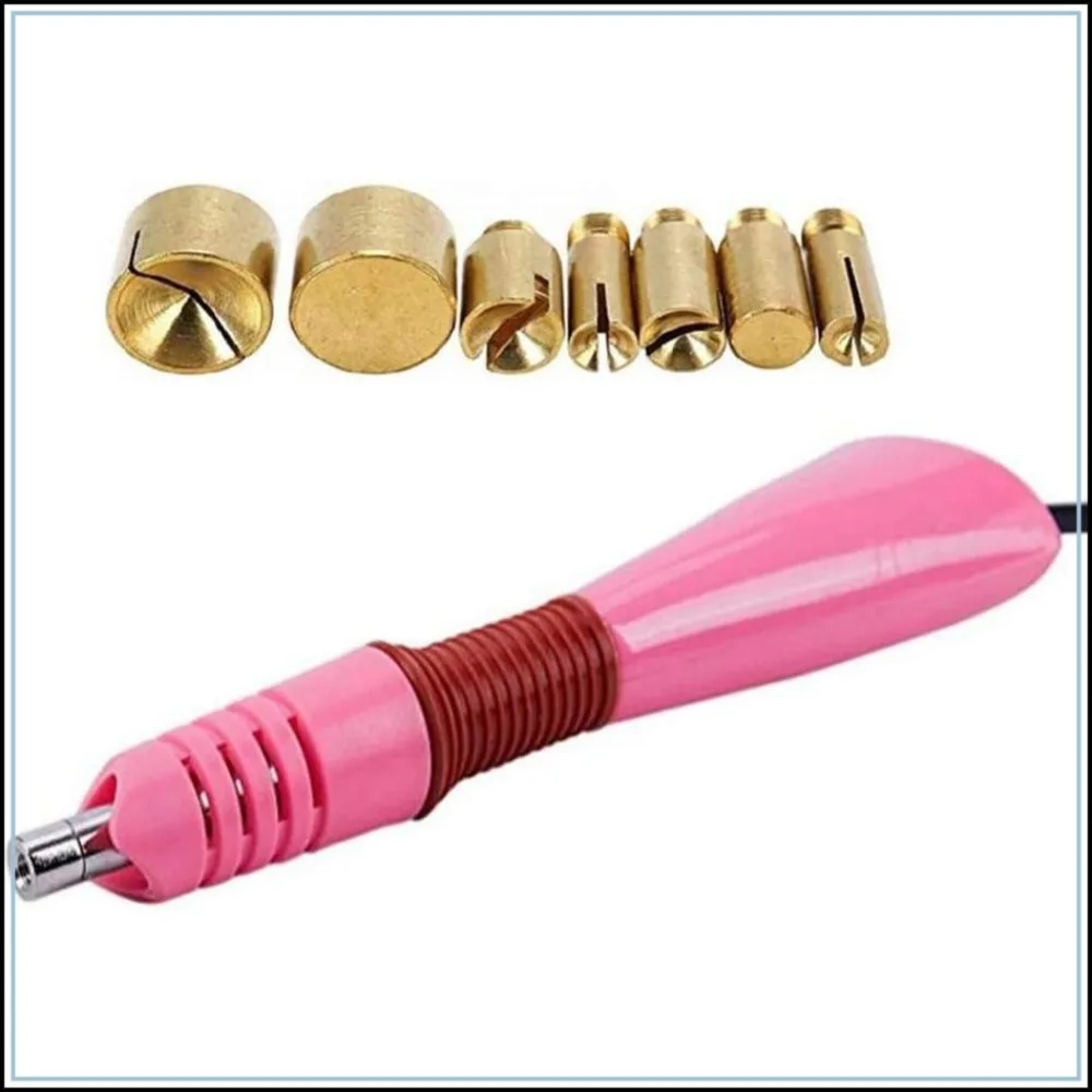 Hotfix Applicator Wand Tool Kit with 7 Tips & Stand for DIY Rhinestone Setting, Pink
Hotfix Applicator Wand Tool Kit with 7 Tips & Stand for DIY Rhinestone Setting, Pink