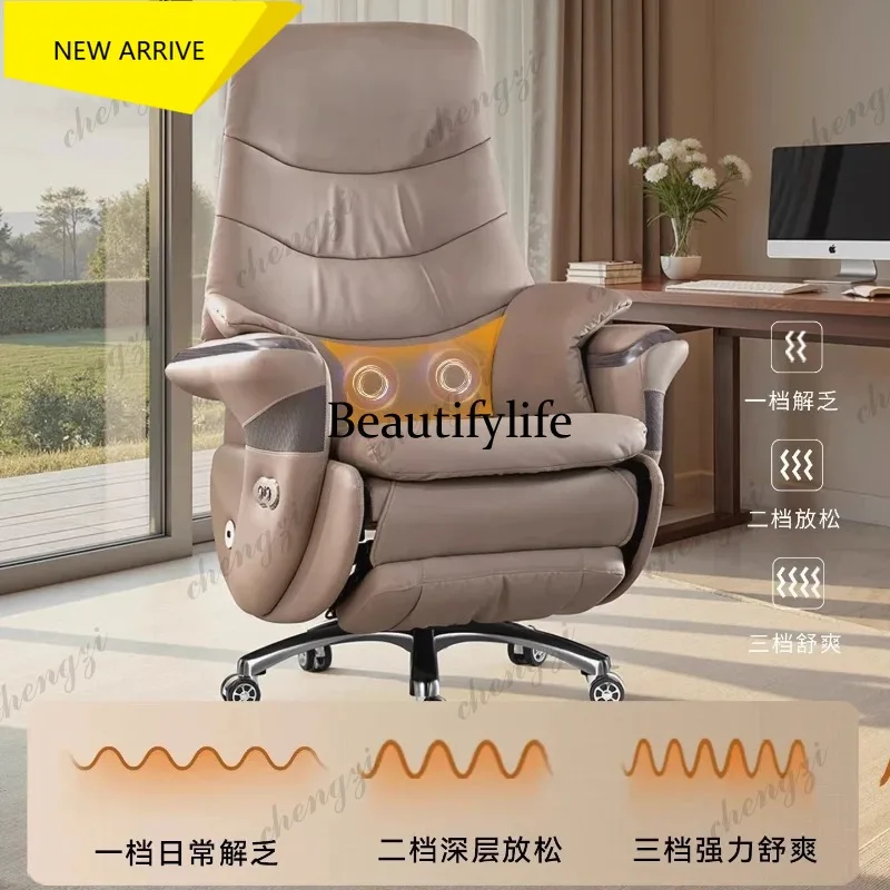 M178 Premium Genuine Leather Executive Office Chair - Electric Massage Gaming Chair with Ergonomic Support for Home and Office
M178 Premium Genuine Leather Executive Office Chair - Electric Massage Gaming Chair with Ergonomic Support for Home and Office