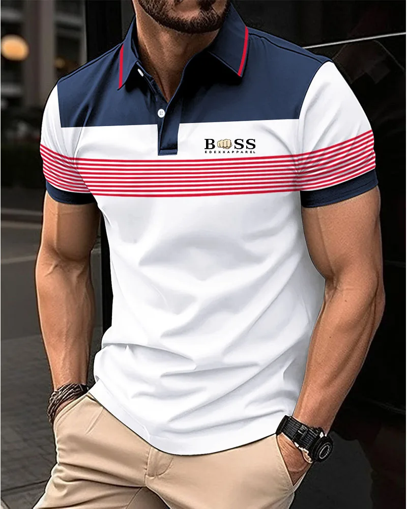 T-shirt Men's Polo shirt New summer letter Polo shirt men's short-sleeved casual Polo shirt
T-shirt Men's Polo shirt New summer letter Polo shirt men's short-sleeved casual Polo shirt
