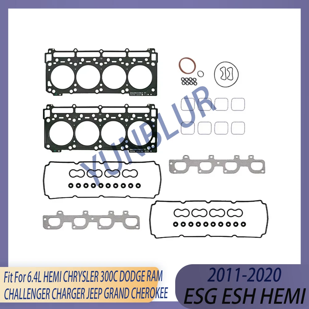 HEMI Engine Full Gasket Set Fit 6.4 L ESG ESH GAS 11-20 For CHRYSLER 300 300C DODGE CHALLENGER CHARGER JEEP GRAND CHEROKEE RAM
HEMI Engine Full Gasket Set Fit 6.4 L ESG ESH GAS 11-20 For CHRYSLER 300 300C DODGE CHALLENGER CHARGER JEEP GRAND CHEROKEE RAM