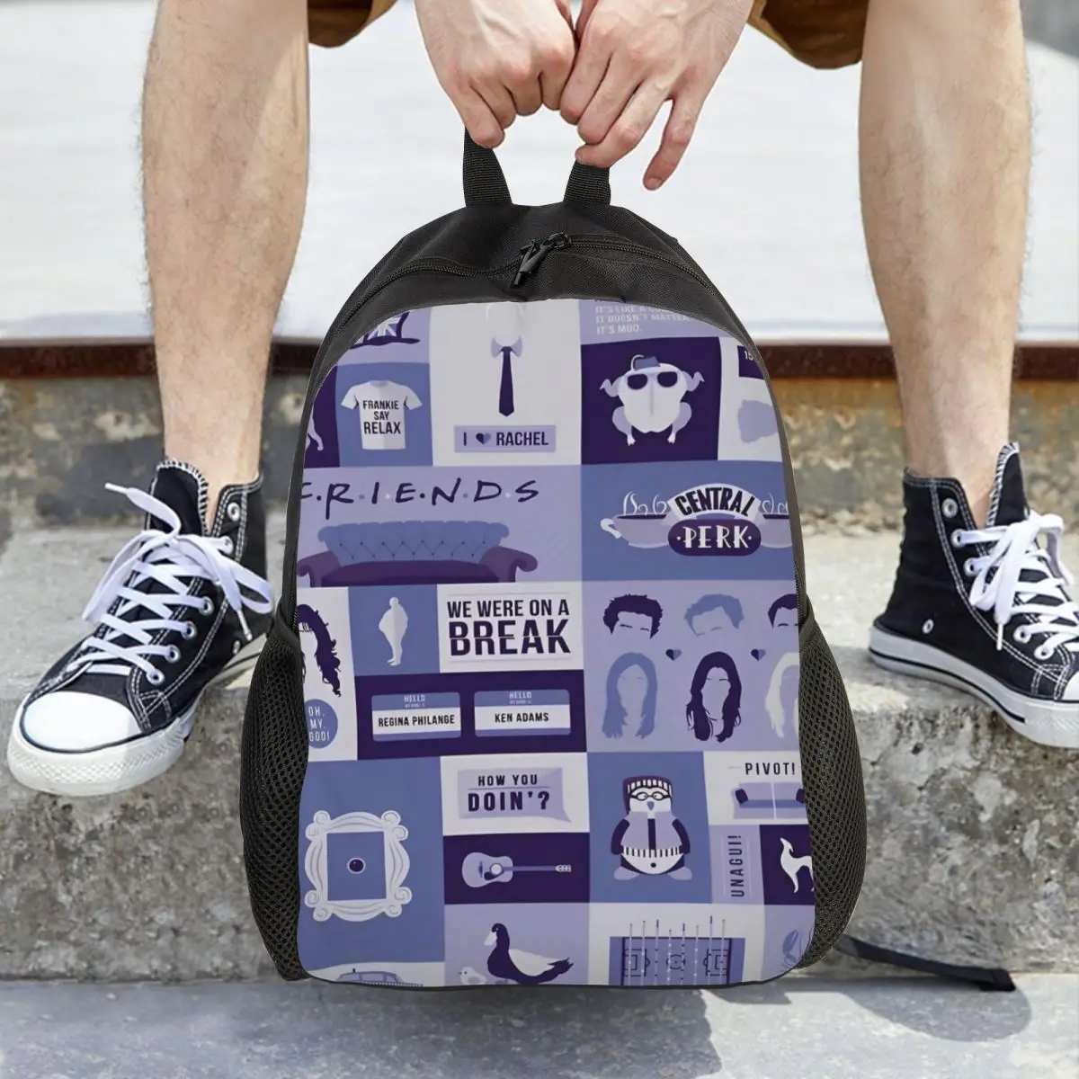 Friends TV Show Backpack for Men Women Cool Student Hiking Travel Daypack Laptop Computer Canvas Bags Durable
Friends TV Show Backpack for Men Women Cool Student Hiking Travel Daypack Laptop Computer Canvas Bags Durable