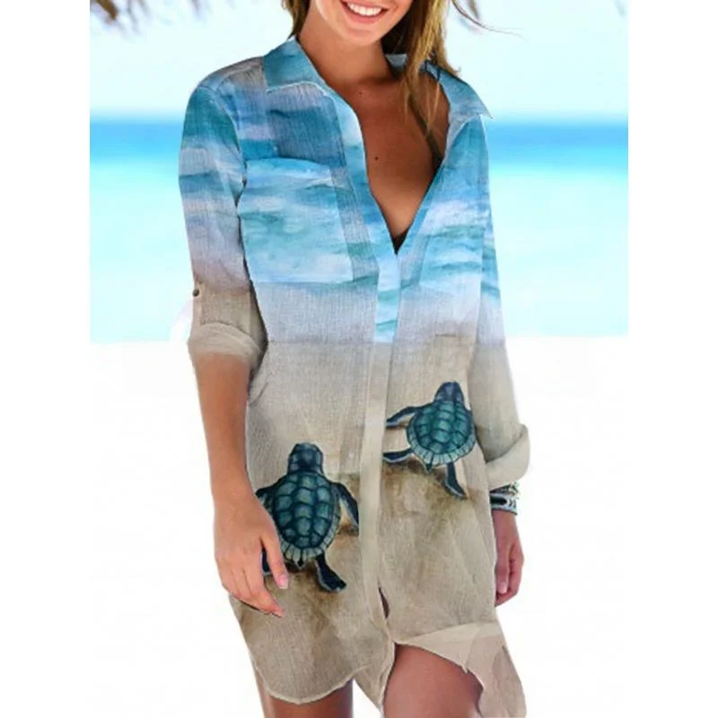 Длинный кардиган Turtle Beach для женщин, из полиэстера, с длинными рукавами, с принтом, тонкий, летний, модный, стандартного кроя.
Длинный кардиган Turtle Beach для женщин, из полиэстера, с длинными рукавами, с принтом, тонкий, летний, модный, стандартного кроя.