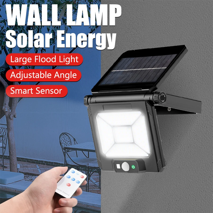 LED Solar Lamp with Motion Sensor Foldable Lamps Garden Street Lighting Solar Lamp for Garage Security Rechargeable Wall Light
LED Solar Lamp with Motion Sensor Foldable Lamps Garden Street Lighting Solar Lamp for Garage Security Rechargeable Wall Light