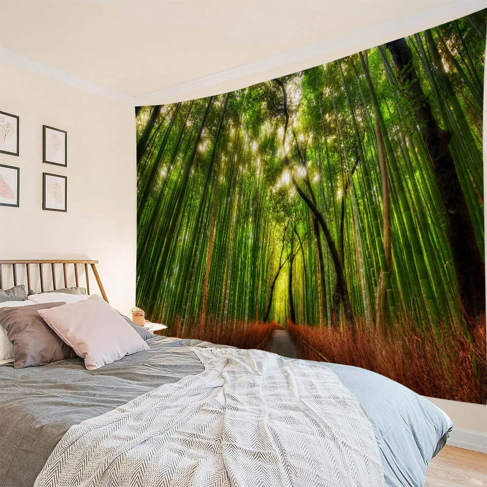 Sunshine Forest tapestry, natural landscape wall hanging, beach mat, camping bed sheets, living room, bedroom wall decoration
Sunshine Forest tapestry, natural landscape wall hanging, beach mat, camping bed sheets, living room, bedroom wall decoration