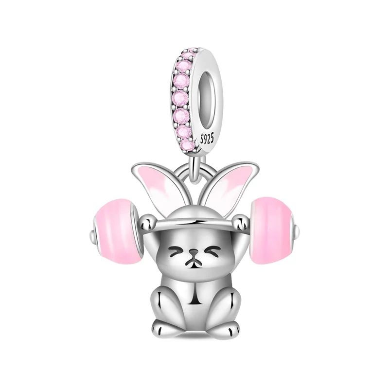 New 925 Sterling Silver Fitness Rabbit Charms Bead CZ Zircon Dangle Fit 3mm Original Bracelet DIY Women Birthday Party Jewelry
New 925 Sterling Silver Fitness Rabbit Charms Bead CZ Zircon Dangle Fit 3mm Original Bracelet DIY Women Birthday Party Jewelry