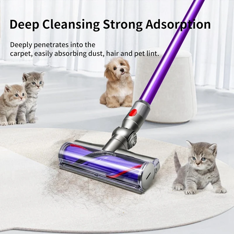 A46T Roller Brush for Dyson V10 Absolute V10 Animal V10 Total Clean+ Cordless Vacuum Cleaner Replacement Part 969569-01
A46T Roller Brush for Dyson V10 Absolute V10 Animal V10 Total Clean+ Cordless Vacuum Cleaner Replacement Part 969569-01