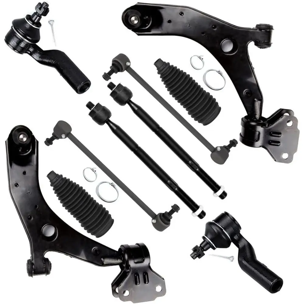 10pcs Suspension Kit with Lower Control Arm, Ball Joint, Tie Rod End, and Sway Bar Link for 2010-2013 Mazda 3
10pcs Suspension Kit with Lower Control Arm, Ball Joint, Tie Rod End, and Sway Bar Link for 2010-2013 Mazda 3