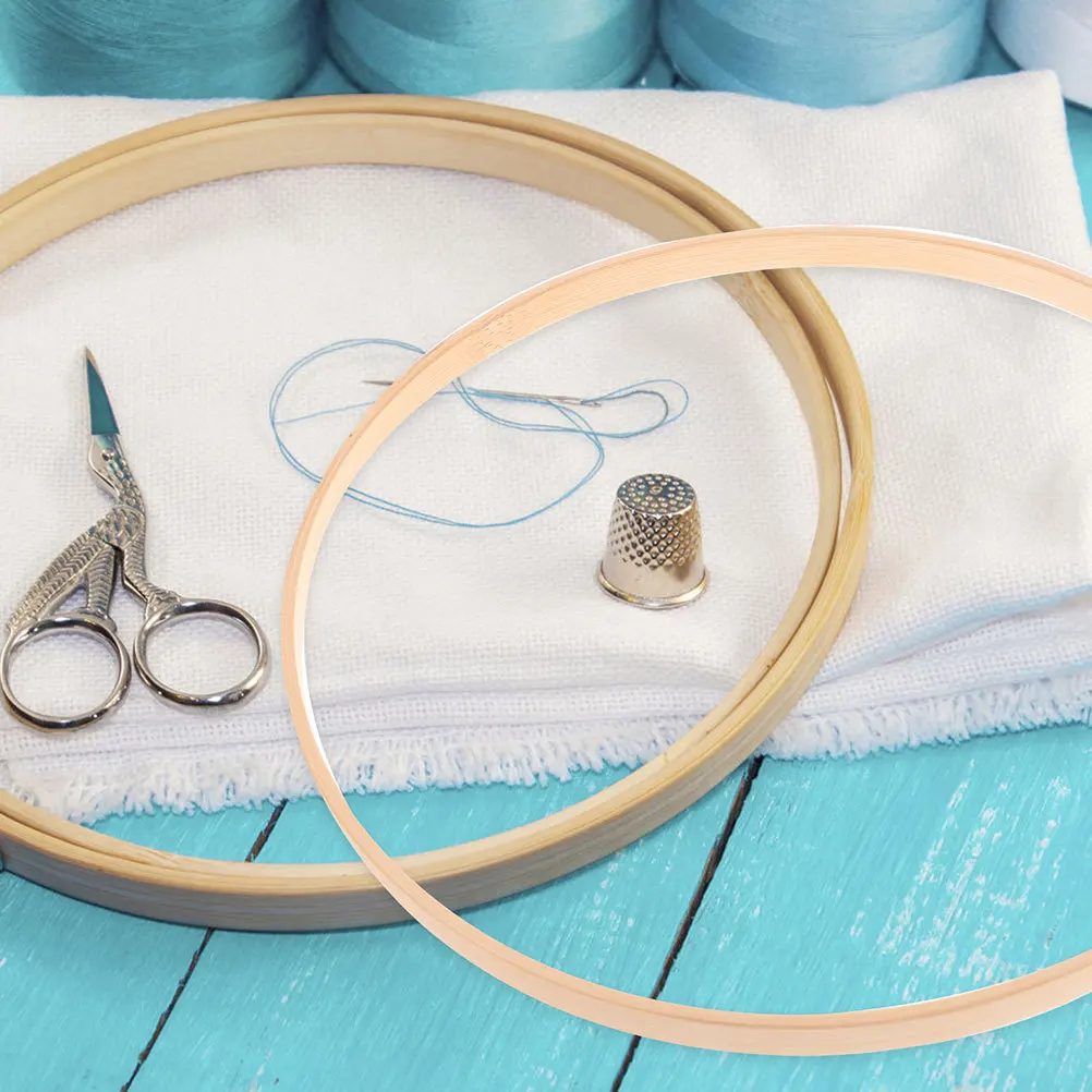 10Pcs Bamboo Embroidery Hoop Inner Ring Fine Workmanship Circle for Handmade Fan Frame Floral Centerpiece Craft Projects
10Pcs Bamboo Embroidery Hoop Inner Ring Fine Workmanship Circle for Handmade Fan Frame Floral Centerpiece Craft Projects