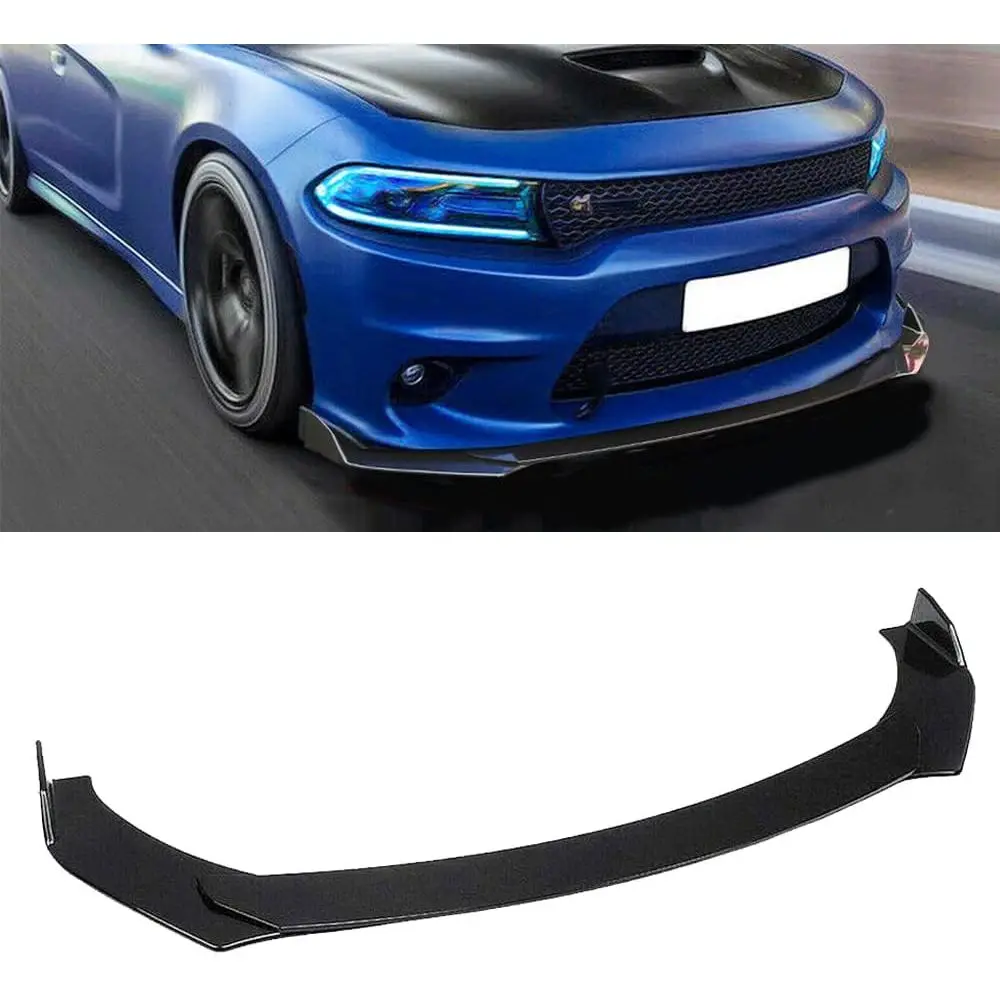 Front Bumper Lip Splitter Spoiler Wing Car Body Kit, Universal Fit, Gloss Black, 4 Pieces
Front Bumper Lip Splitter Spoiler Wing Car Body Kit, Universal Fit, Gloss Black, 4 Pieces